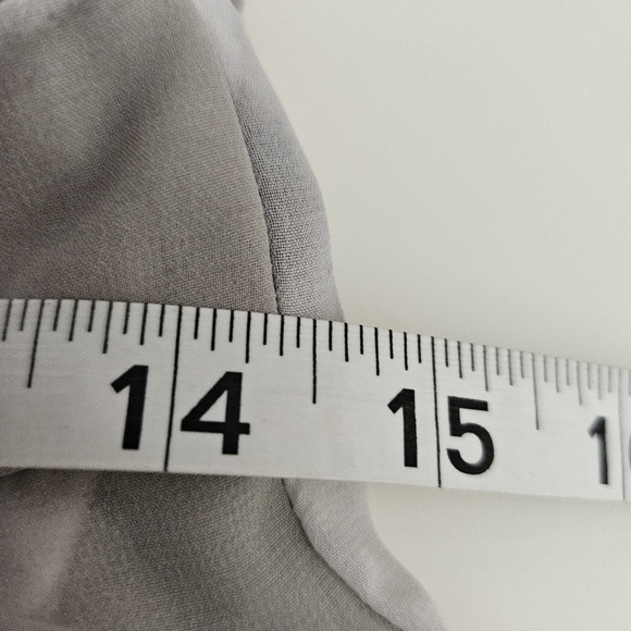 Calvin Klein Gray Multi Floral Pleated Chain Halter Sz 6 - Picture 7 of 10